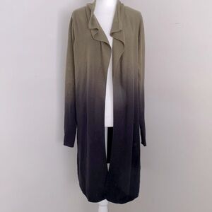 Adam Levine Ombré Olive to black cardigan